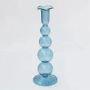 Glass candle holder for wedding decoration and table centrepiece