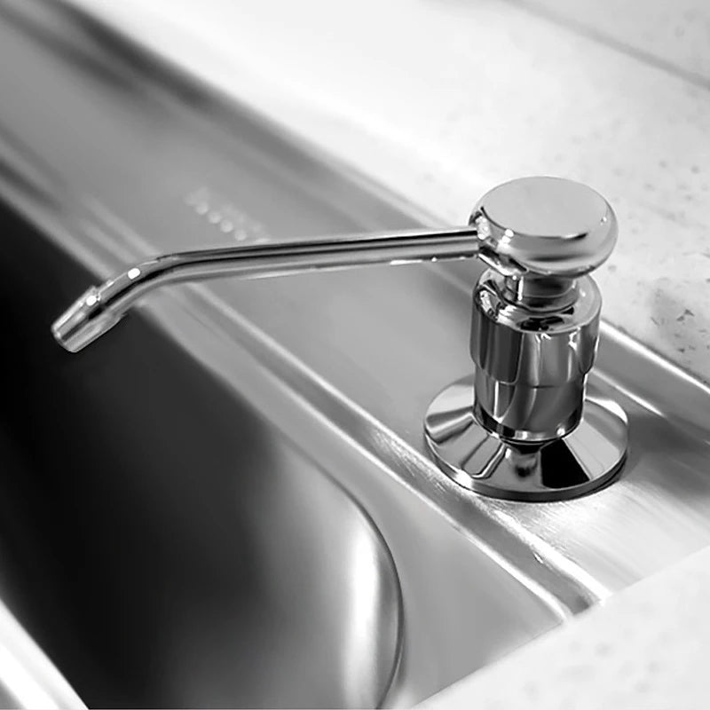 refillable stainless steel soap dispenser for kitchen