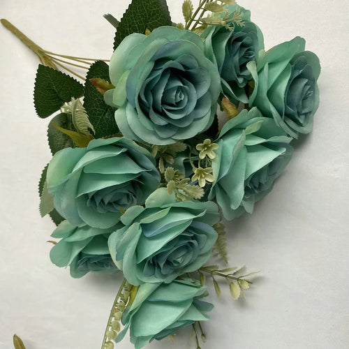 bouquets de roses artificielles pour décoration intérieure et extérieure - vue 3 sur 17