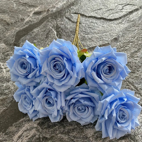 Artificial silk rose for decoration and wedding photography - vue 20 sur 22