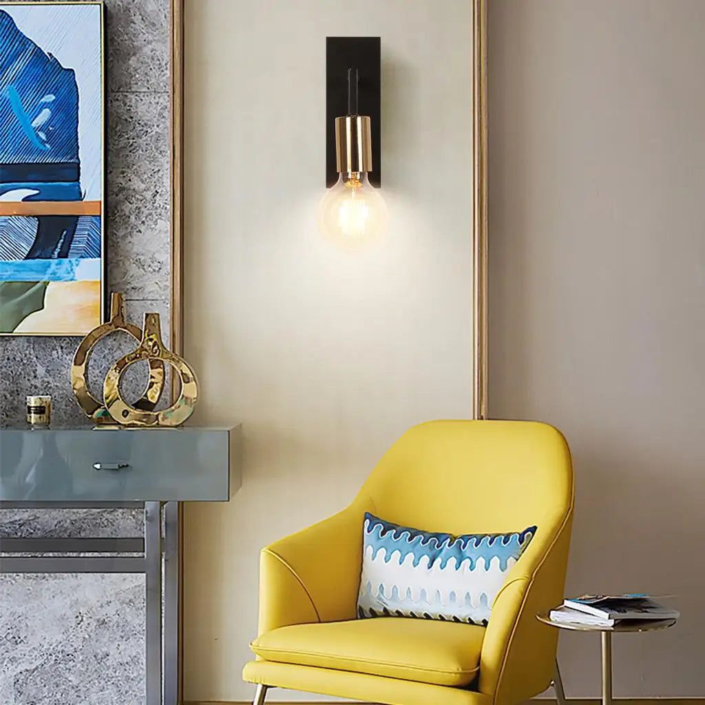 Modern vintage loft LED wall light for indoor home lighting - vue 4 sur 8