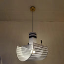 Nordic design zebra stripe road sign pendant light for creative decor
