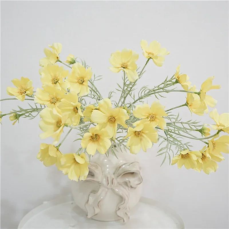 Set of 3 decorative artificial flowers for festive occasions - vue 4 sur 8