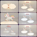 Unicorn cloud ceiling light with remote control full spectrum