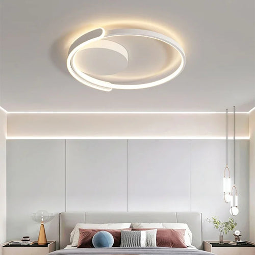 Modern LED ceiling light for interior decoration and a warm ambiance - vue 5 sur 10