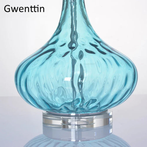 Modern water ripple table lamp for interior decoration - vue 6 sur 6