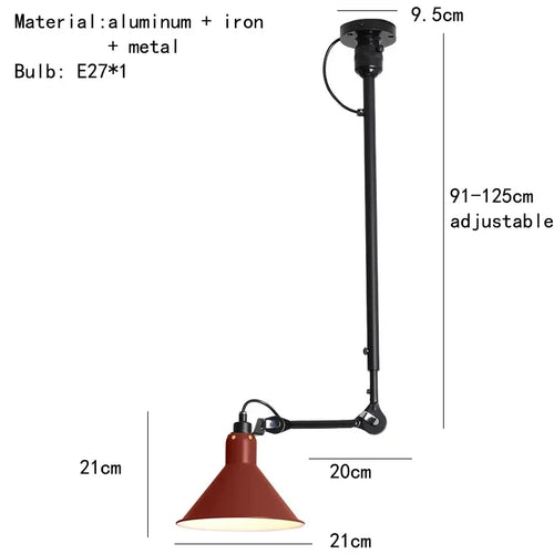Modern creative LED pendant light for decorative indoor lighting - vue 20 sur 21