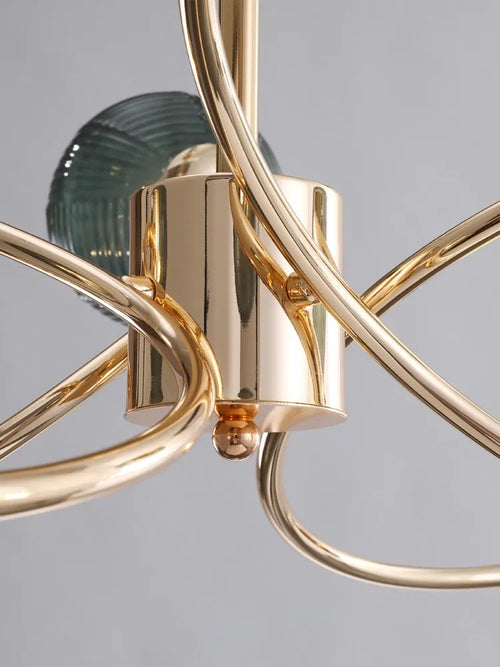 Luxury Nordic glass ball chandelier - vue 5 sur 9