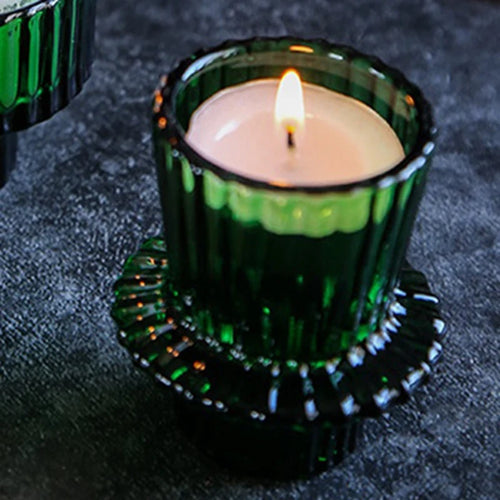 Set of 6 easy-to-use taper candle holders for all occasions - vue 5 sur 6