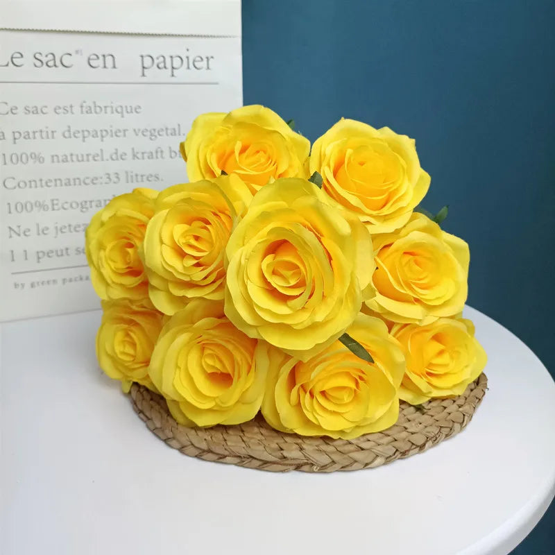 Artificial rose bouquet for weddings and home decor
