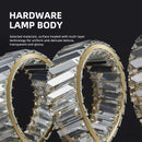 Modern crystal spiral design pendant chandelier