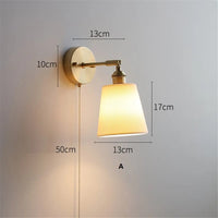 Ceramic LED wall light