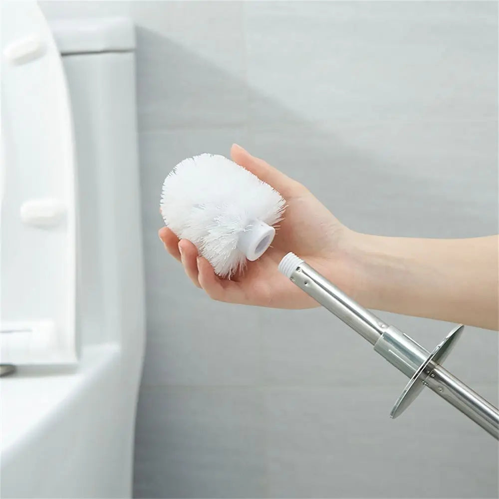 Toilet brush and free standing holder set for bathroom - vue 4 sur 9
