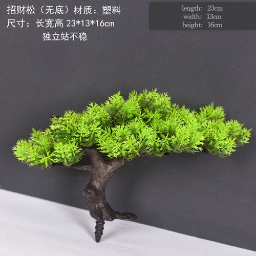 Artificial bonsai plant in plastic for interior decoration - vue 25 sur 41