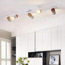 Nordic LED strip chandelier with decorative spotlights for interiors