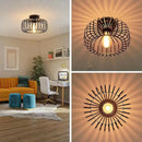 Simple birdcage indoor ceiling light for bedroom, living room or hallway, E26 decorative restaurant fixture, AC 110 V