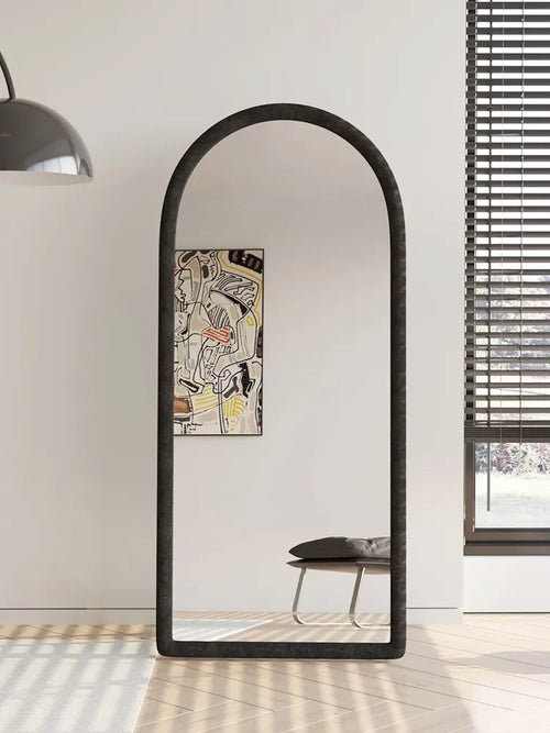 miroir pleine longueur moderne simple avec cadre original et HD - vue 6 sur 5