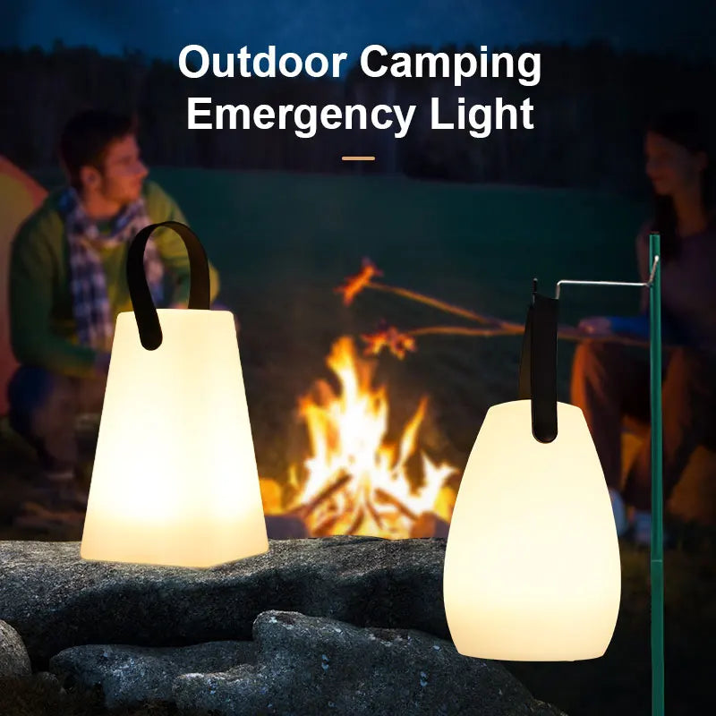 Outdoor cordless table lamp with smart remote control