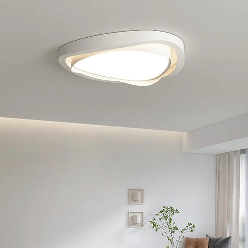 Modern cream living room ceiling light with full spectrum eye protection - vue 6 sur 8