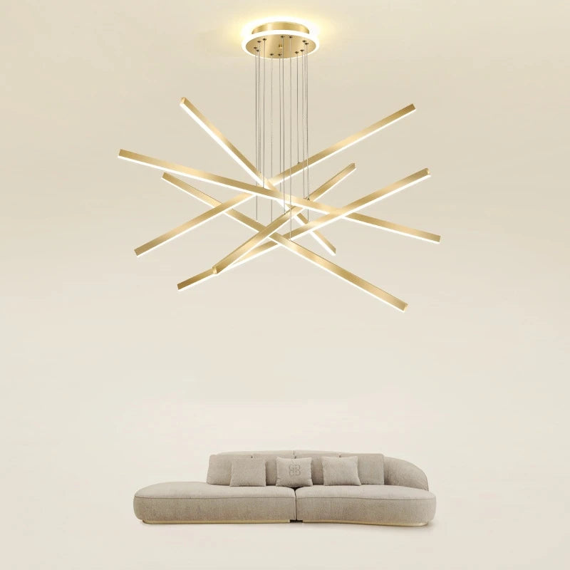 Aluminium LED ceiling light with decorative design