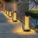 Solar LED bird cage garden decorative lamp