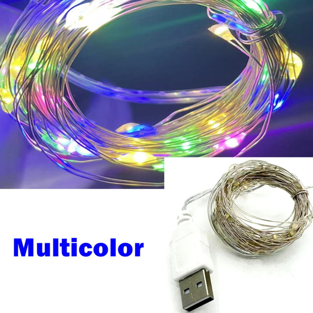 Waterproof USB LED string lights for festive decoration