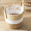 natural wicker basket for garden and decorative storage
