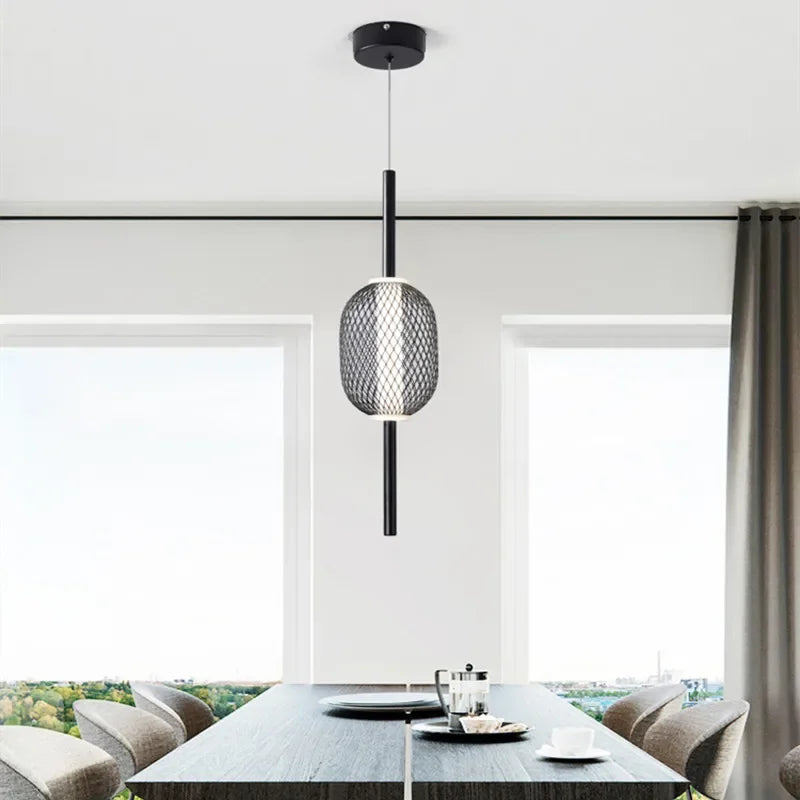 Minimalist LED pendant light small decorative single head chandelier