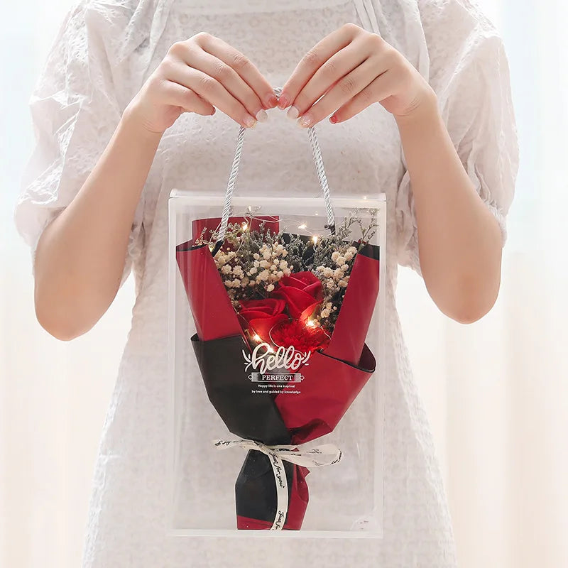Artificial rose bouquet gift for Valentine’s Day wedding decorations - vue 9 sur 11