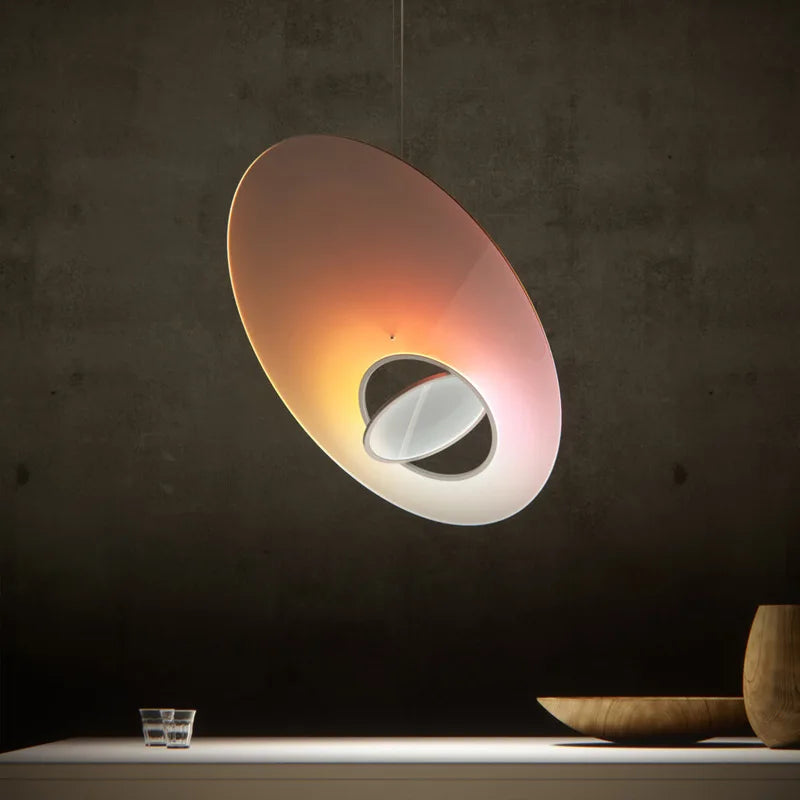 Nordic design UFO LED pendant light for restaurant or living room - vue 3 sur 6