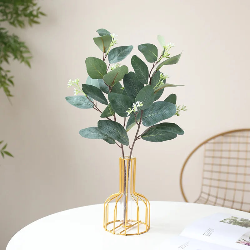 branche d eucalyptus artificielle décoration jardin balcon plante simulée - vue 6 sur 11