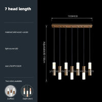 Modern wooden chandelier for designer indoor lighting