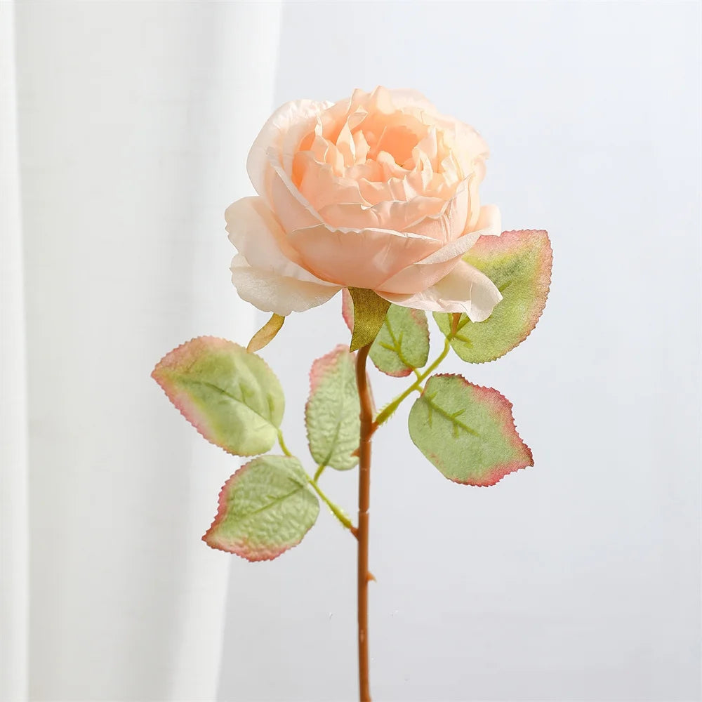 Silk fabric flowers for floral decorations and bouquets
