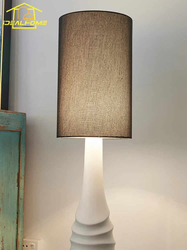 Minimalist designer ceramic corner floor lamp - vue 5 sur 6