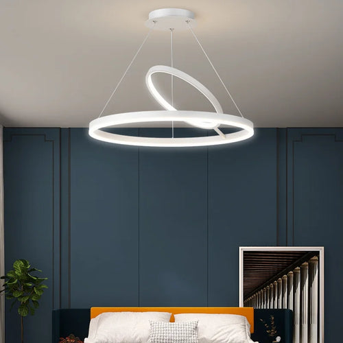 Minimalist LED pendant light for modern home decor - vue 3 sur 12