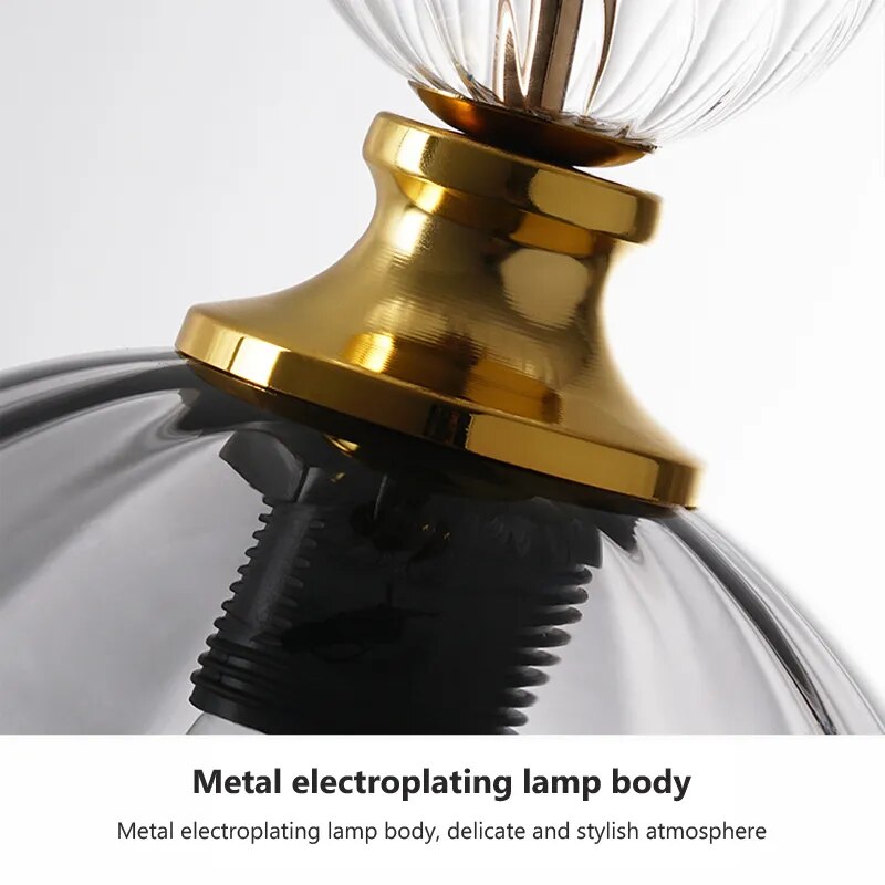 candy glass pendant light home decor - vue 5 sur 14