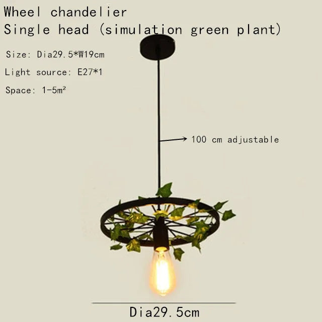 Cherry blossom wheel chandelier with multiple heads for commercial spaces