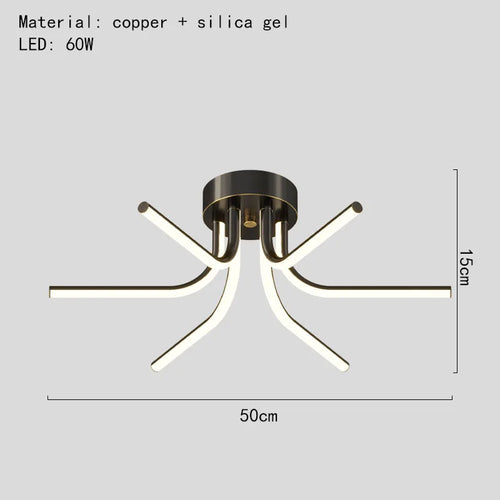 Modern minimalist LED chandelier for versatile indoor lighting - vue 11 sur 12