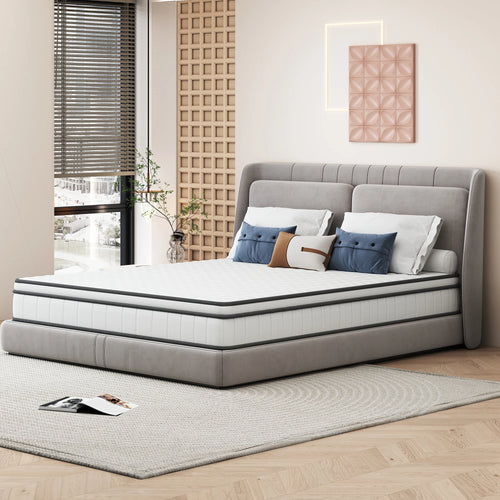 7-Zone Spring Matratze 25cm thick,Medium-Firm Orthopedic, Extra Comfort, Breathable &amp; Quiet,Breathable 3D fabric - vue 6 sur 9