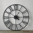 Modern 3D retro wall clock with Roman numerals home decor