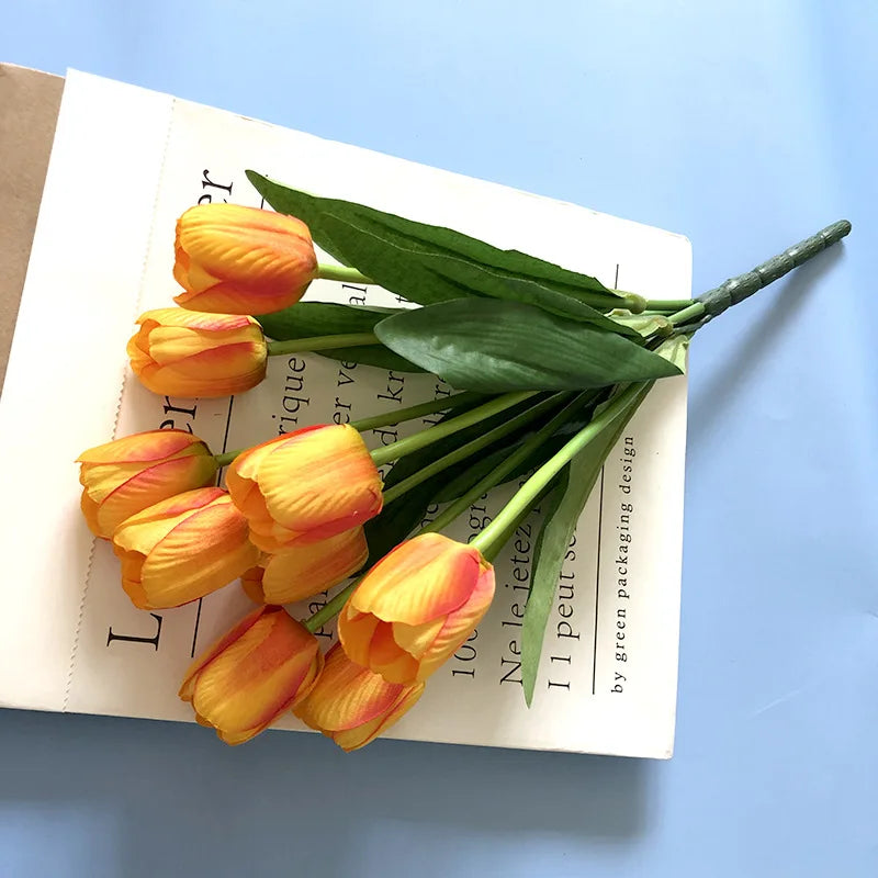 Artificial tulip bouquet for weddings and home decor