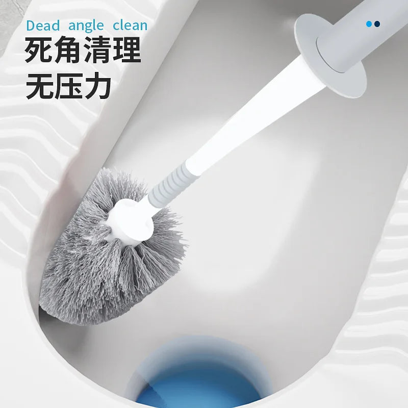 Toilet cleaning brush with flexible holder - vue 3 sur 7