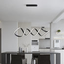 Modern nordic atmospheric twisted LED chandelier