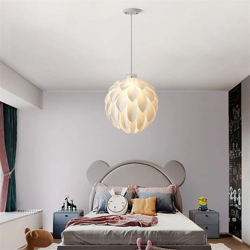 modern acrylic pendant light creative nordic style - vue 4 sur 10