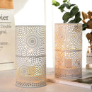 set of 2 modern cylindrical lamps for decoration and interior lighting