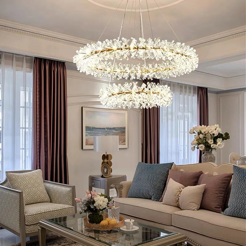 Modern crystal chandelier for elegant indoor lighting
