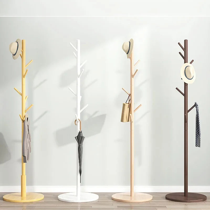 wooden coat rack for shoes and outerwear