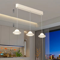 Modern minimalist three-head Italian cream style chandelier