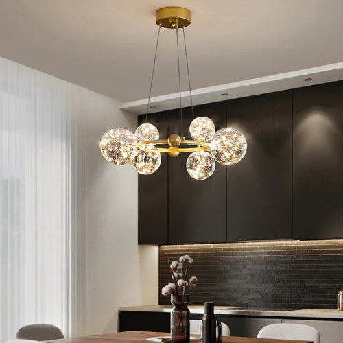 Modern Nordic star chandelier for a creative interior - vue 3 sur 14