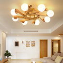 Nordic wood design chandelier for interior decoration